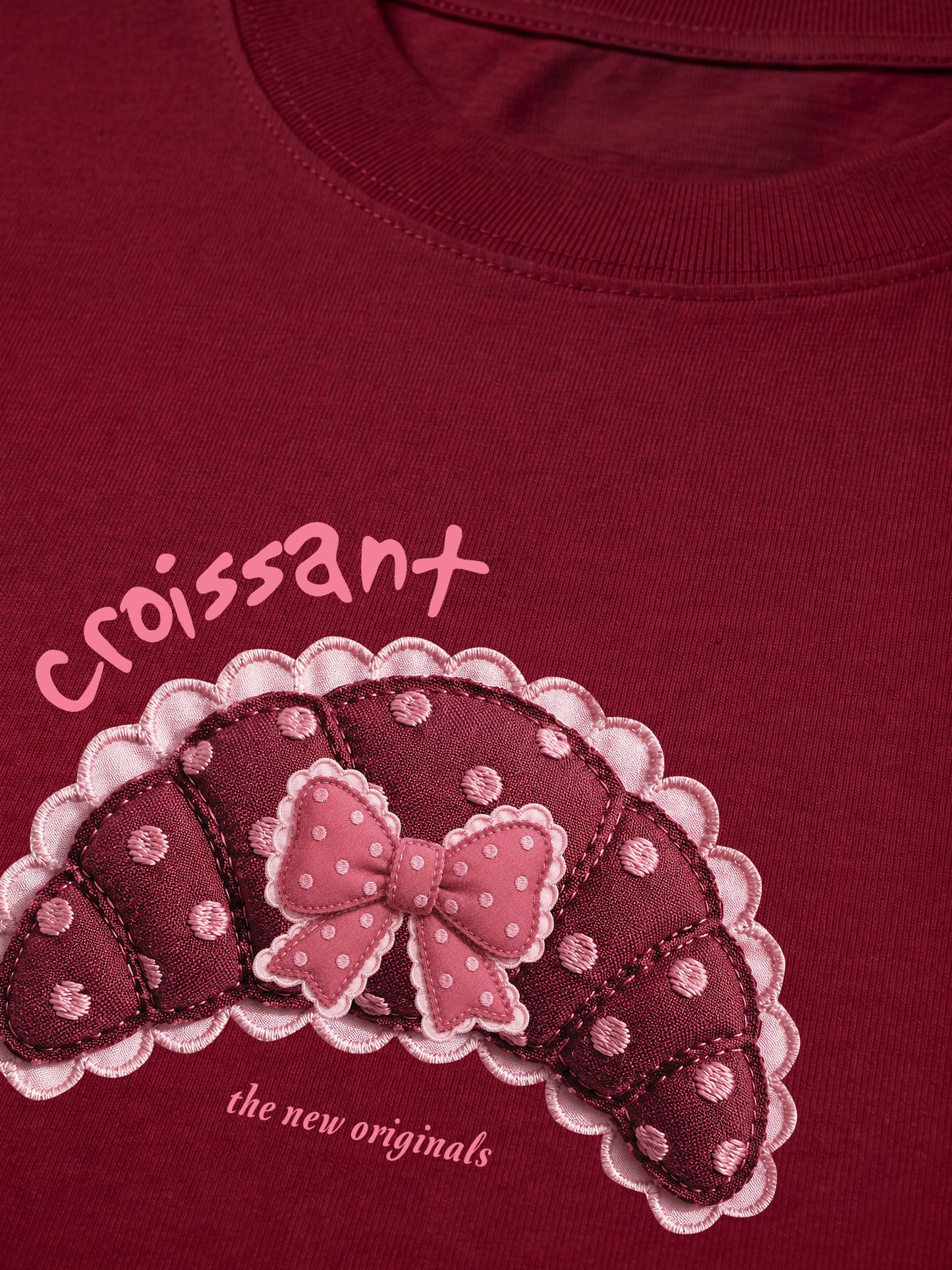 Áo Thun Relaxed Fit Croissant DIY