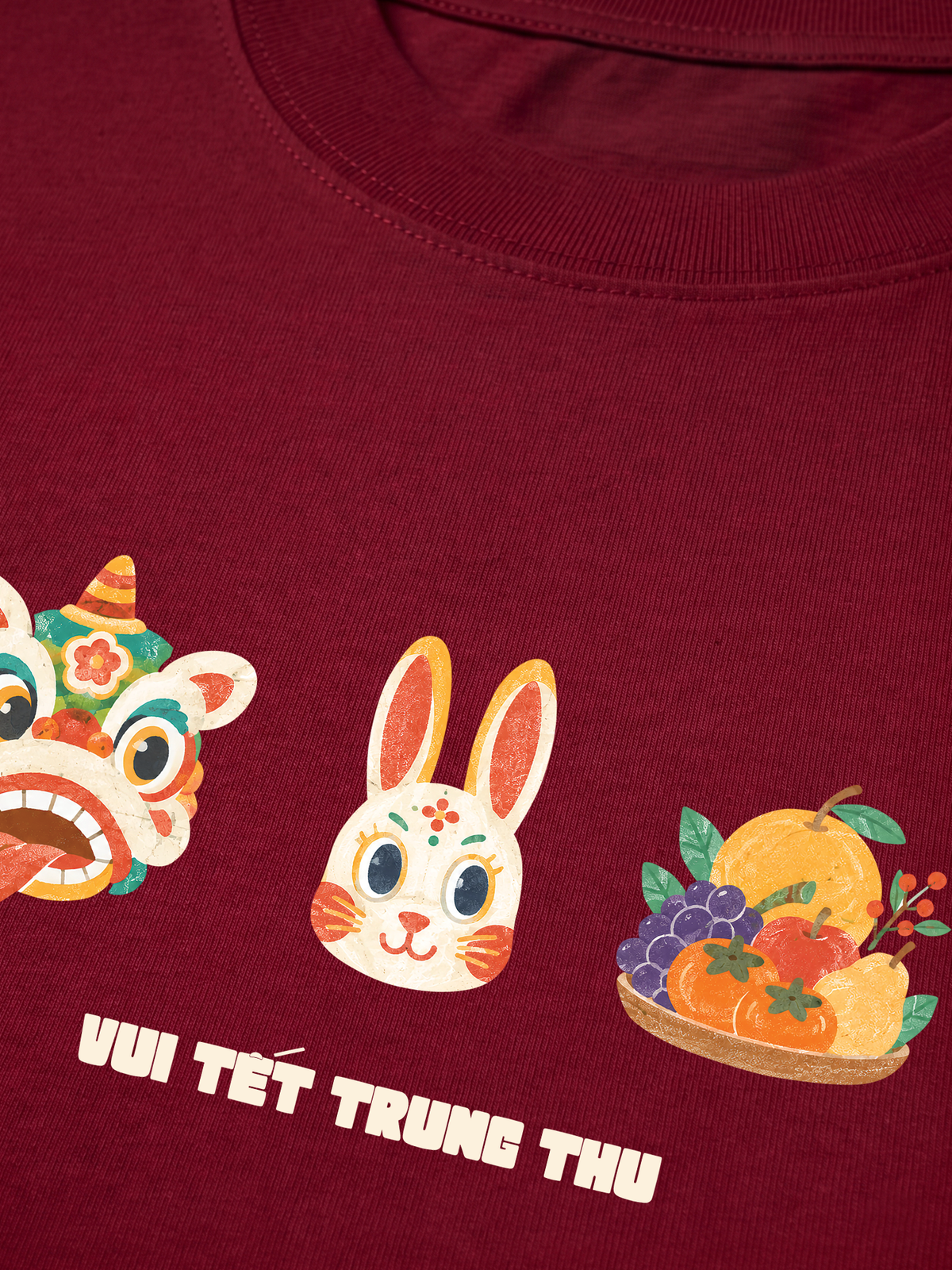 Áo Thun Relaxed Fit Vui Tết Trung Thu