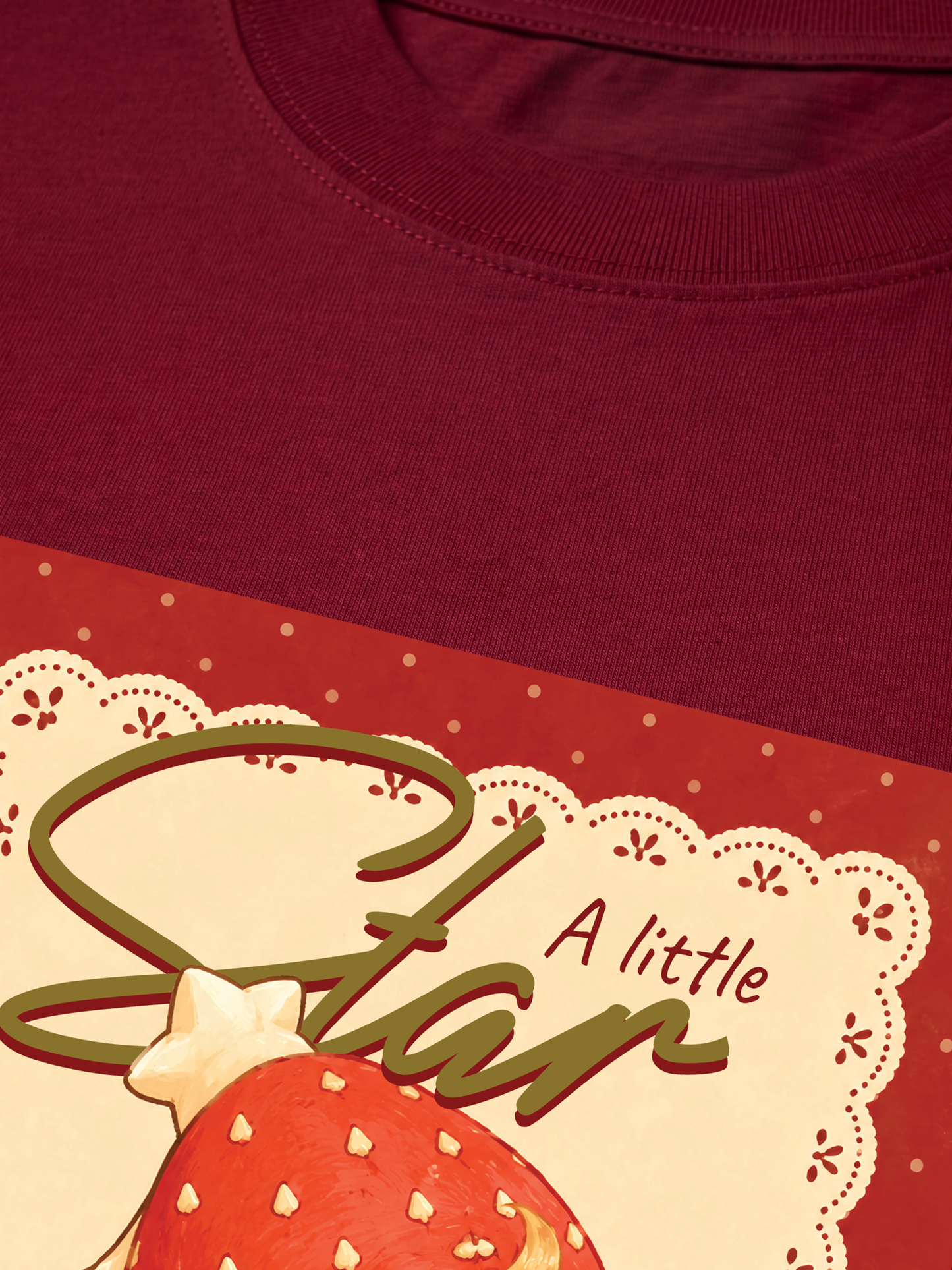 Áo Thun Relaxed Fit A Little Strawberry Star