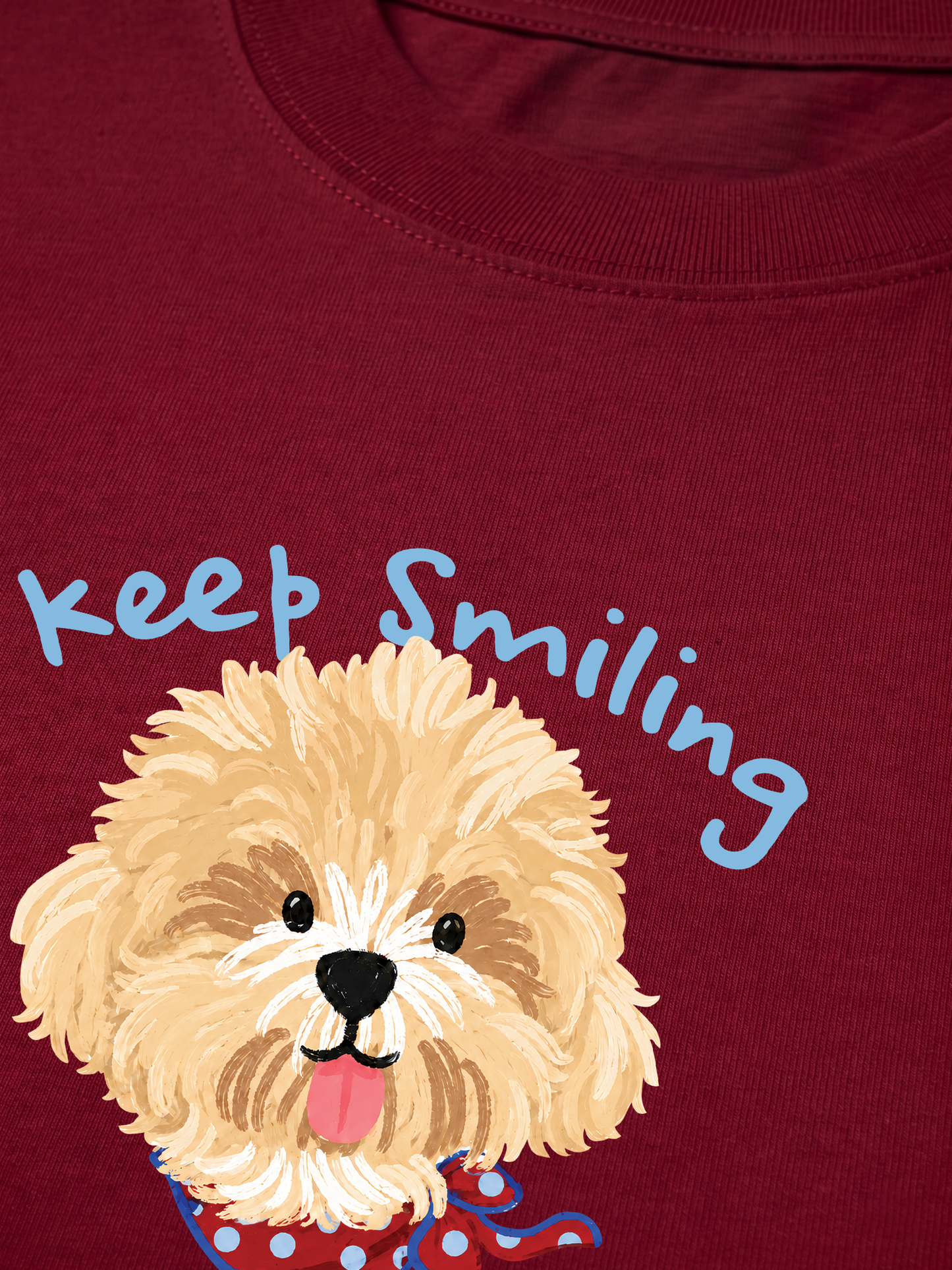 Áo Thun Relaxed Fit Keep Smiling