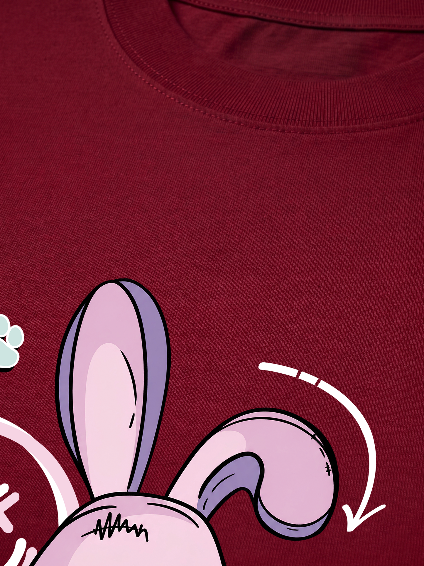Áo Thun Relaxed Fit Rabbit Smile Face