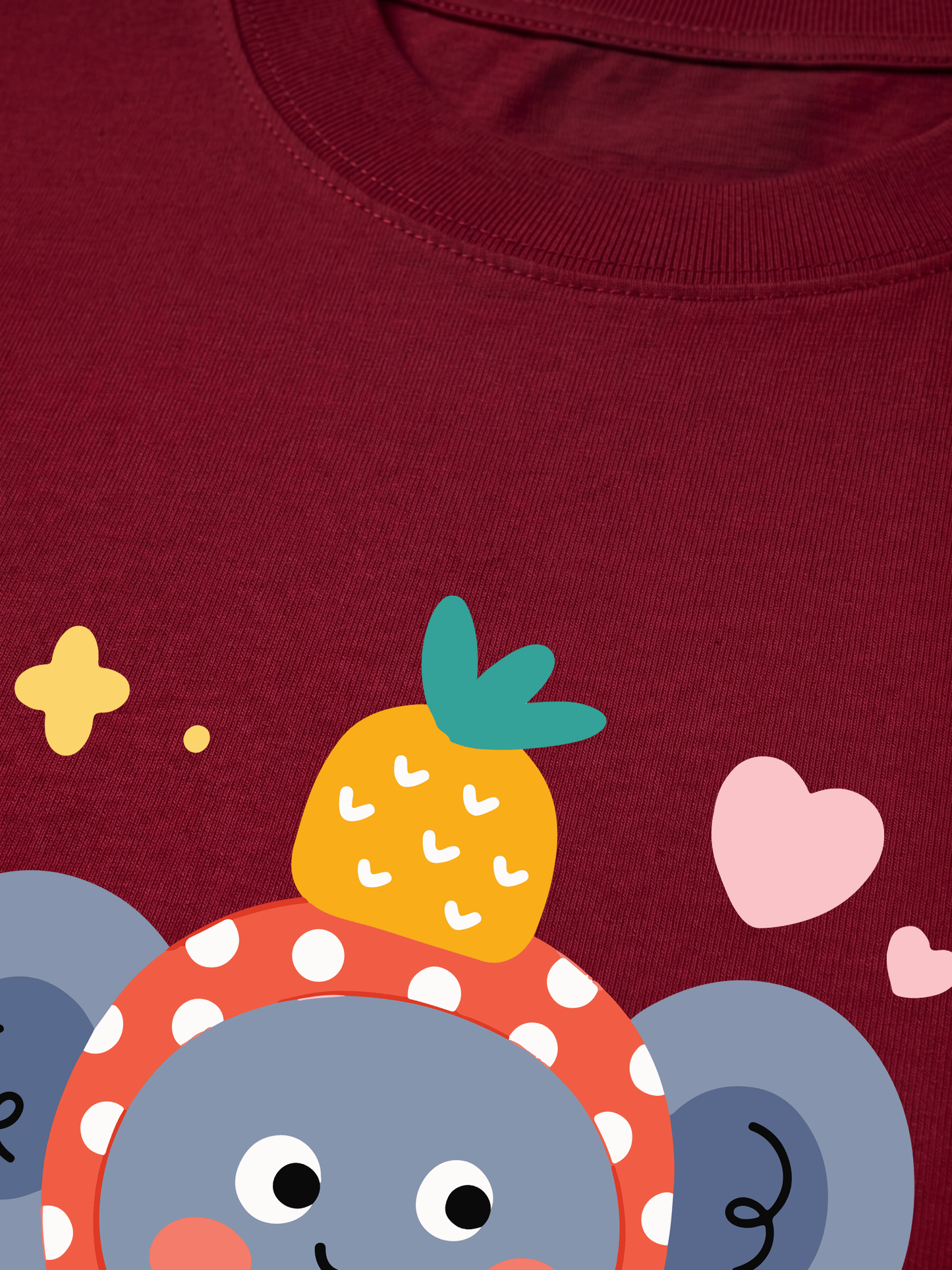Áo Thun Relaxed Fit Pineapple Cutie Elephant