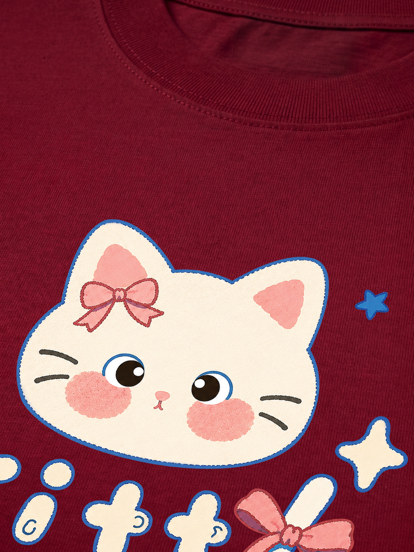 Áo Thun Relaxed Fit Blue Kitty