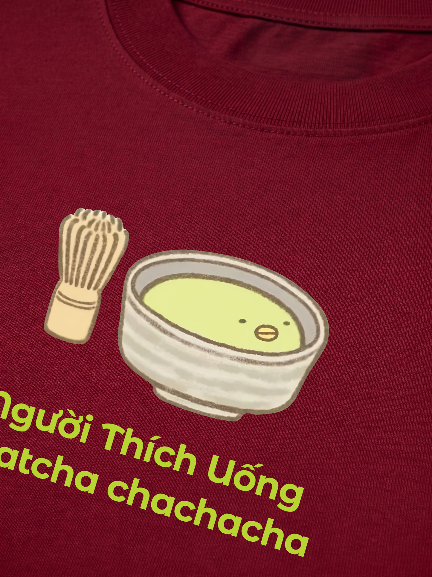 Áo Thun Relaxed Fit Người Thích Uống Matcha