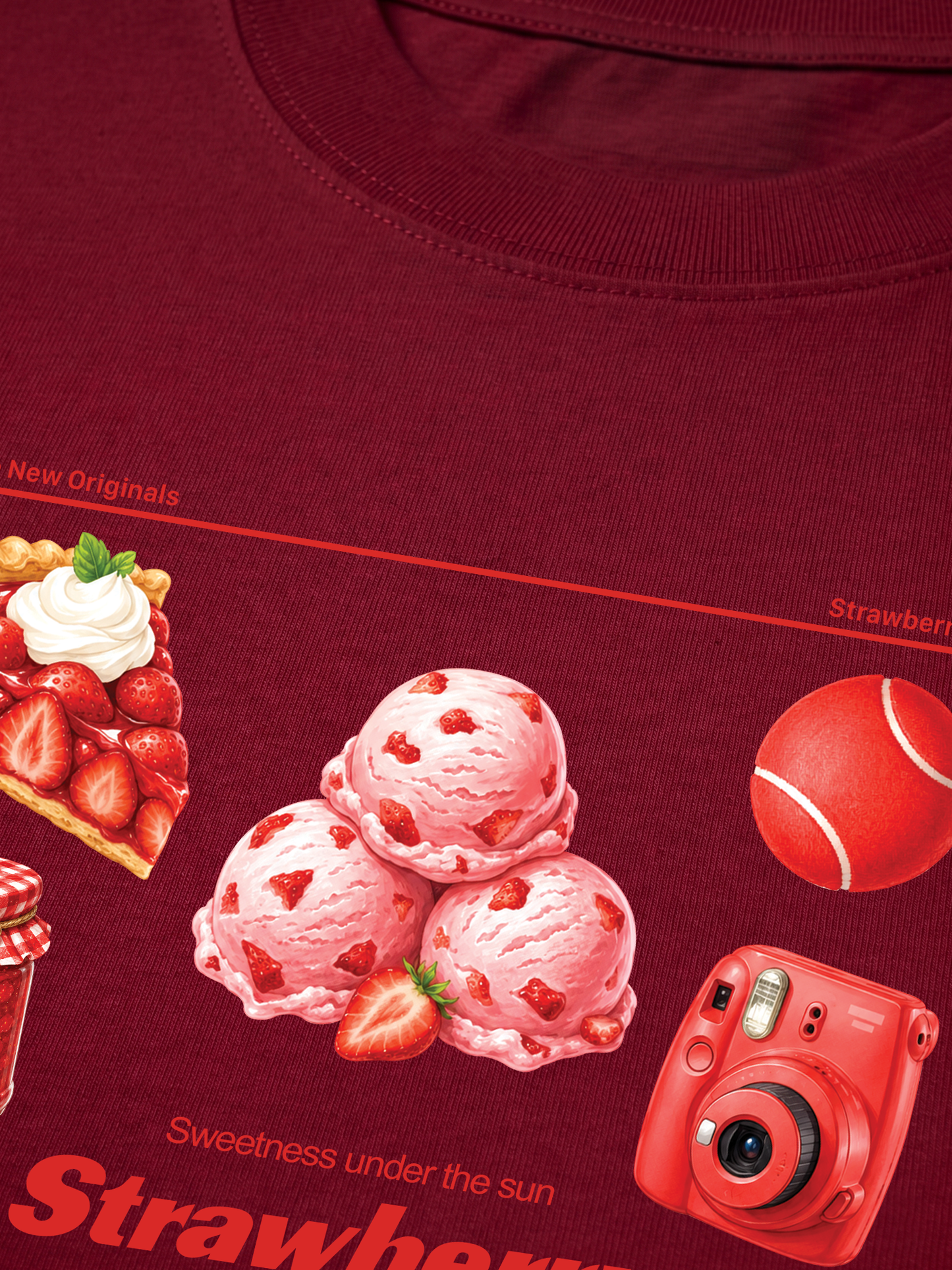 Áo Thun Relaxed Fit Strawberry Pack