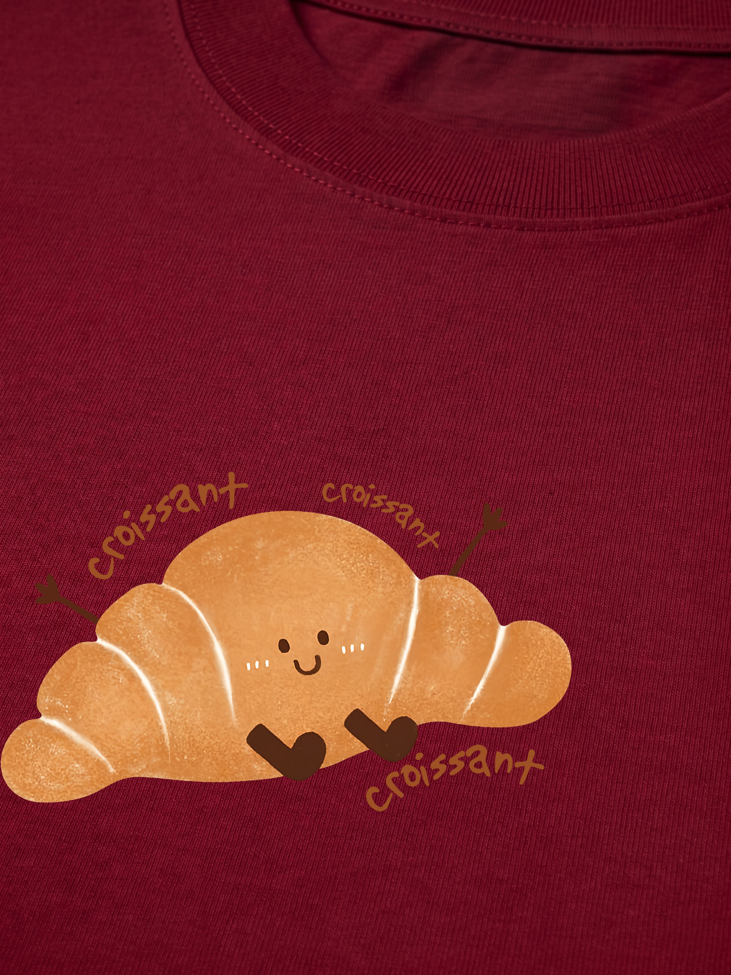 Áo Thun Relaxed Fit Happy Croissant