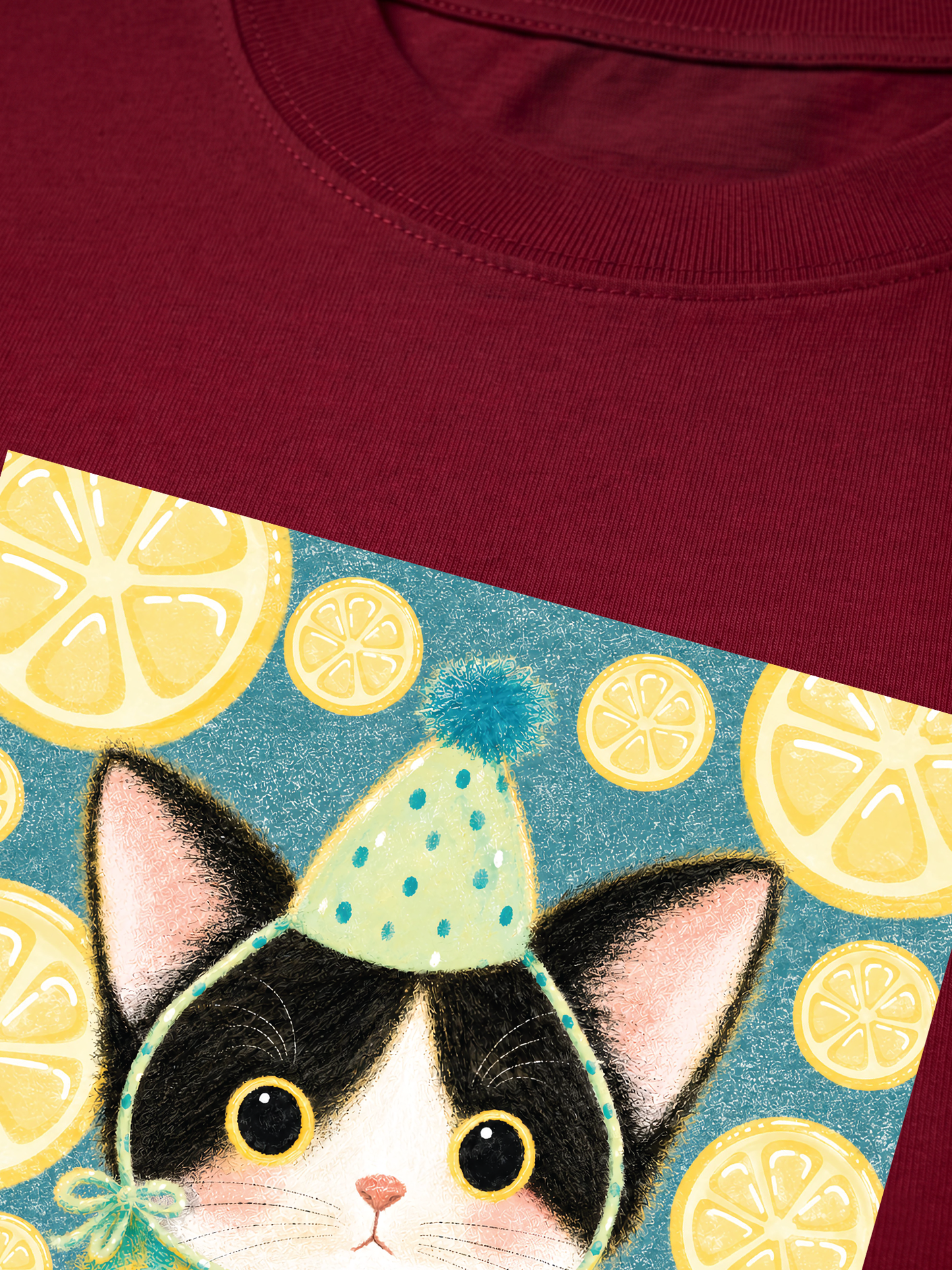 Áo Thun Relaxed Fit Lemon Reverie Meow