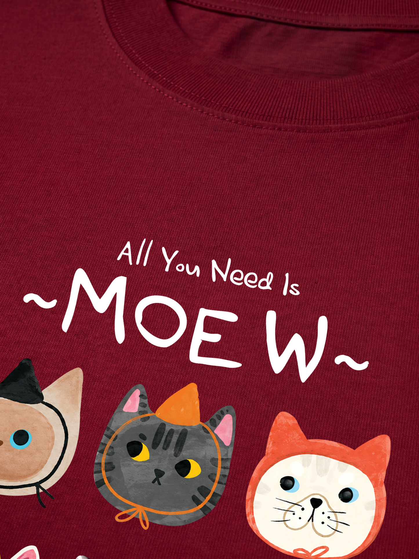Áo Thun Relaxed Fit All You Need Is Moew