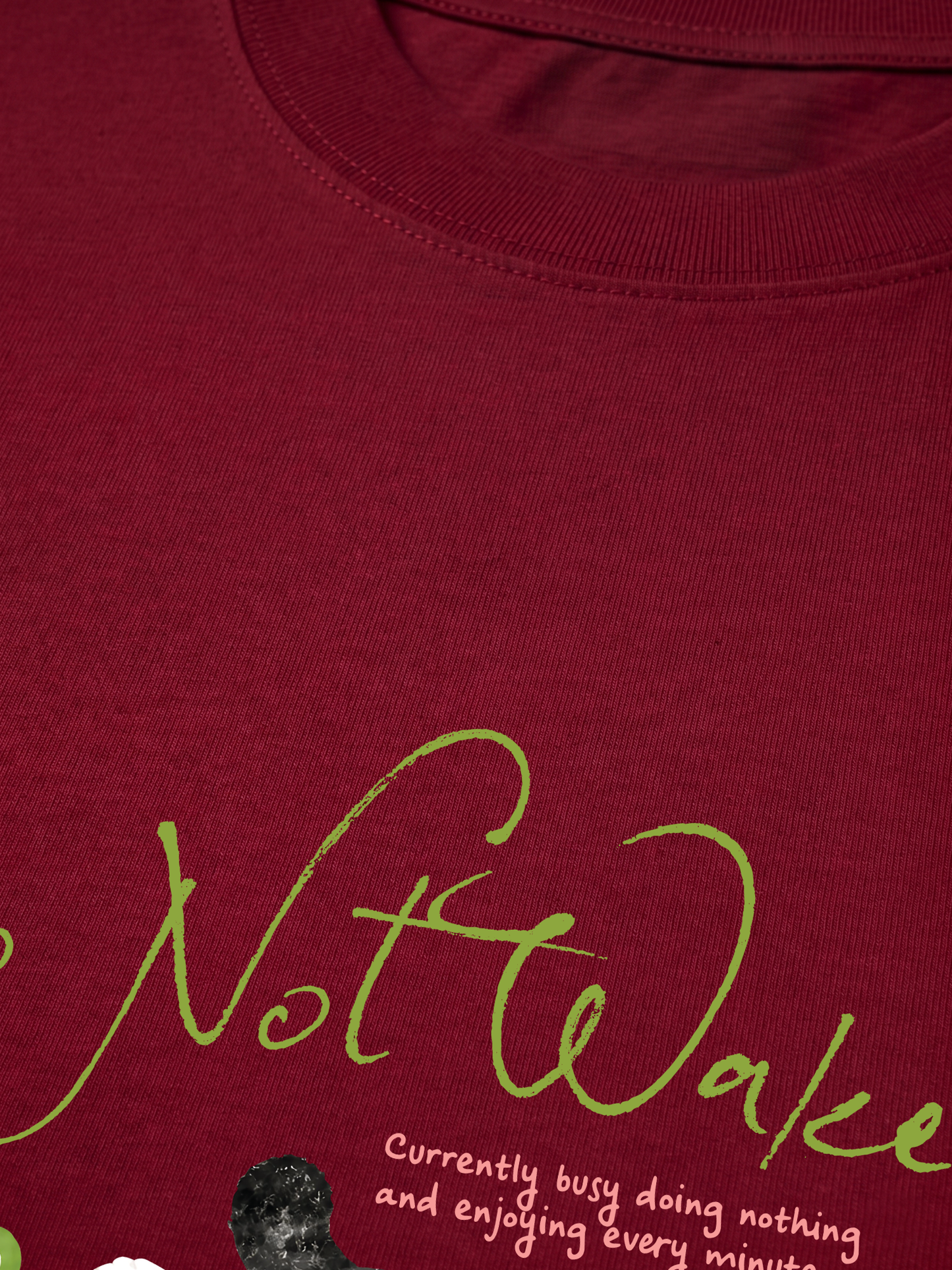 Áo Thun Relaxed Fit Do Not Wake Meow