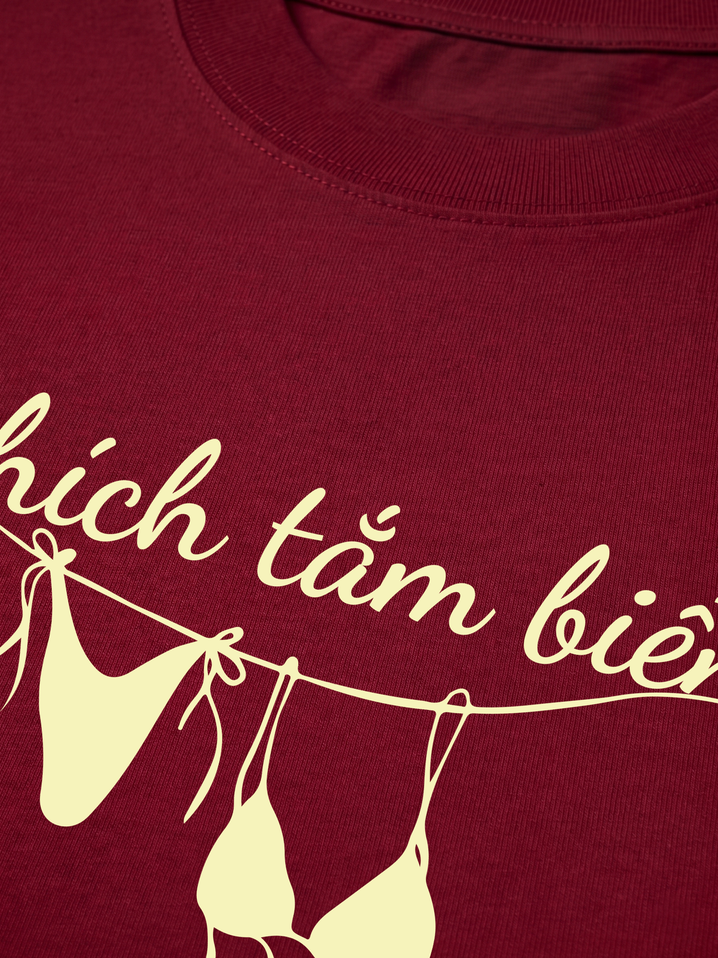 Áo Thun Relaxed Fit Thích Tắm Biển