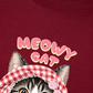 Áo Thun Relaxed Fit Meowy Cat Pink Plaid
