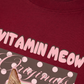 Áo Thun Relaxed Fit  Pink Dotty Vitamin Meow