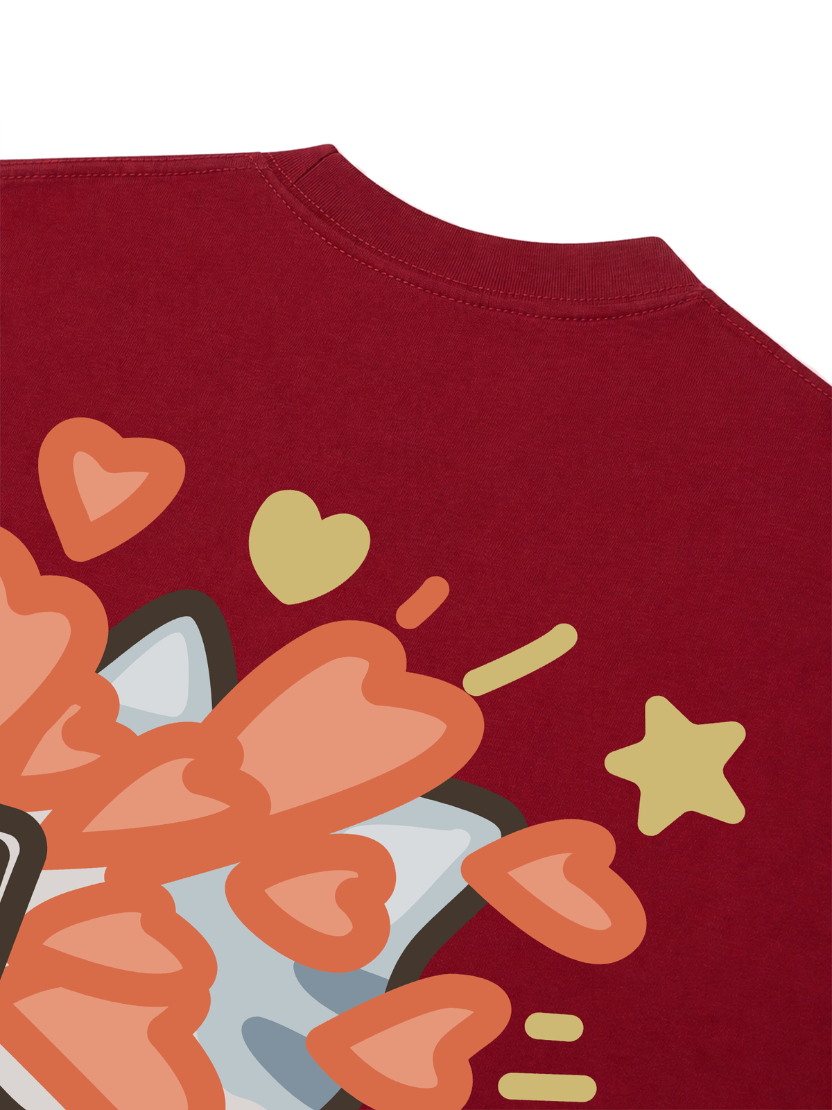 Áo Thun Relaxed Fit Lucky Luv Cat Couple
