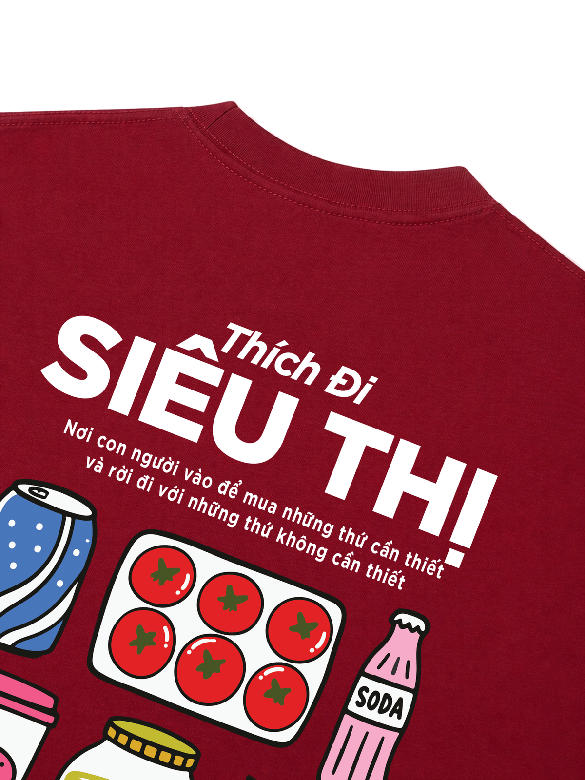 Áo Thun Relaxed Fit Thích Đi Siêu Thị