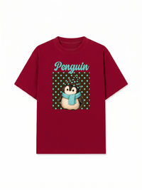 Áo Thun Relaxed Fit Animal Mood Cozy Penguin