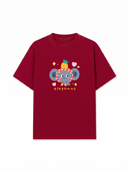 Áo Thun Relaxed Fit Pineapple Cutie Elephant