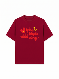 Áo Thun Relaxed Fit Yêu Nước Vô Cùng