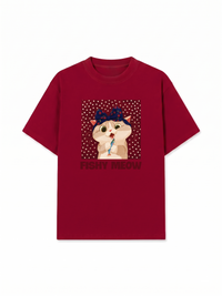 Áo Thun Relaxed Fit Red Fish Meow