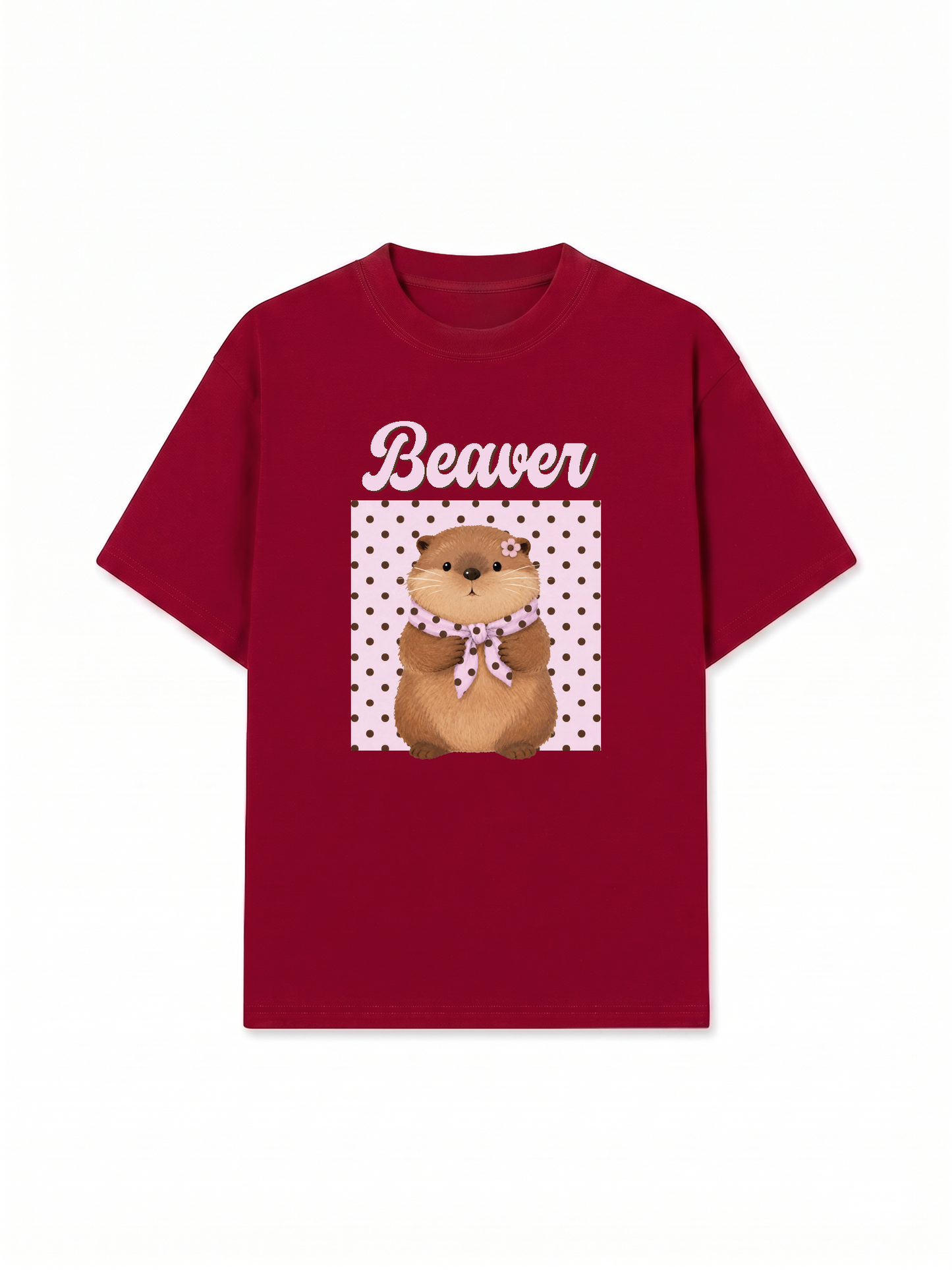 Áo Thun Relaxed Fit Animal Mood Sweet Beaver