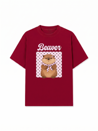 Áo Thun Relaxed Fit Animal Mood Sweet Beaver