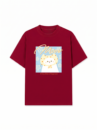 Áo Thun Relaxed Fit A Tiny Bloom Of Happiness Meow