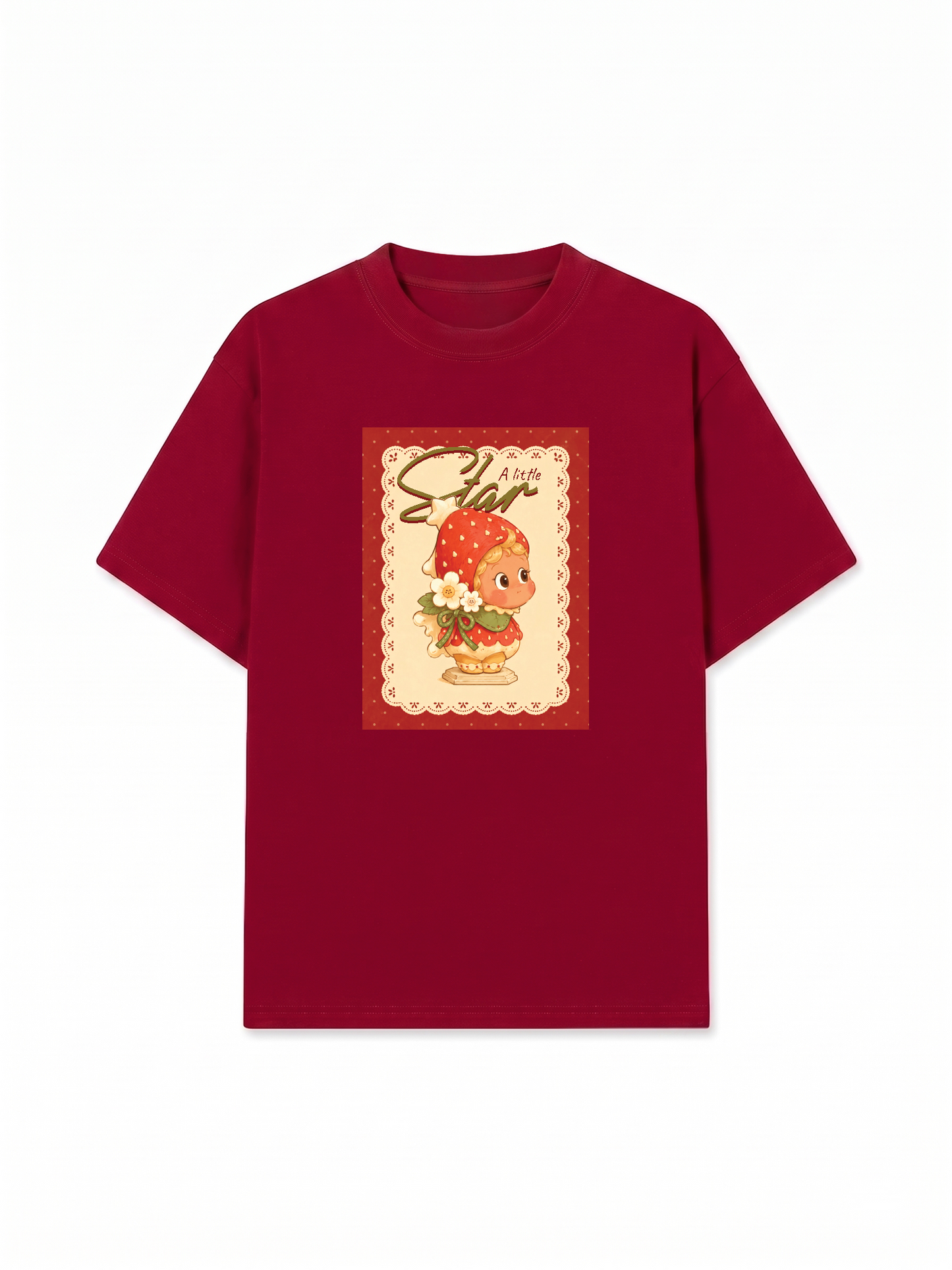 Áo Thun Relaxed Fit A Little Strawberry Star