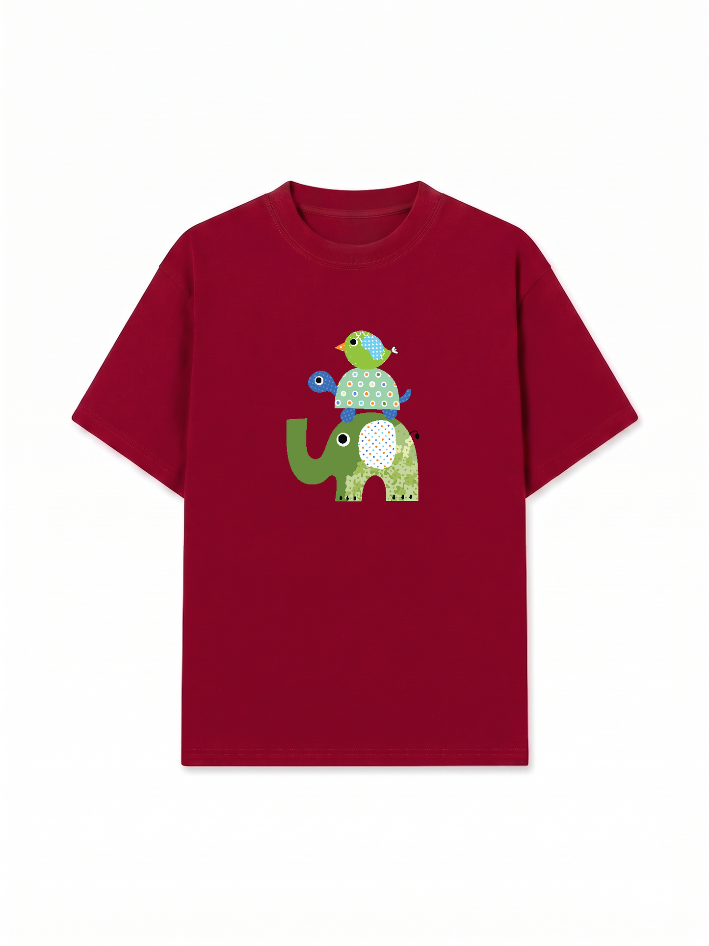 Áo Thun Relaxed Fit Elephant Stack