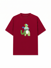 Áo Thun Relaxed Fit Elephant Stack