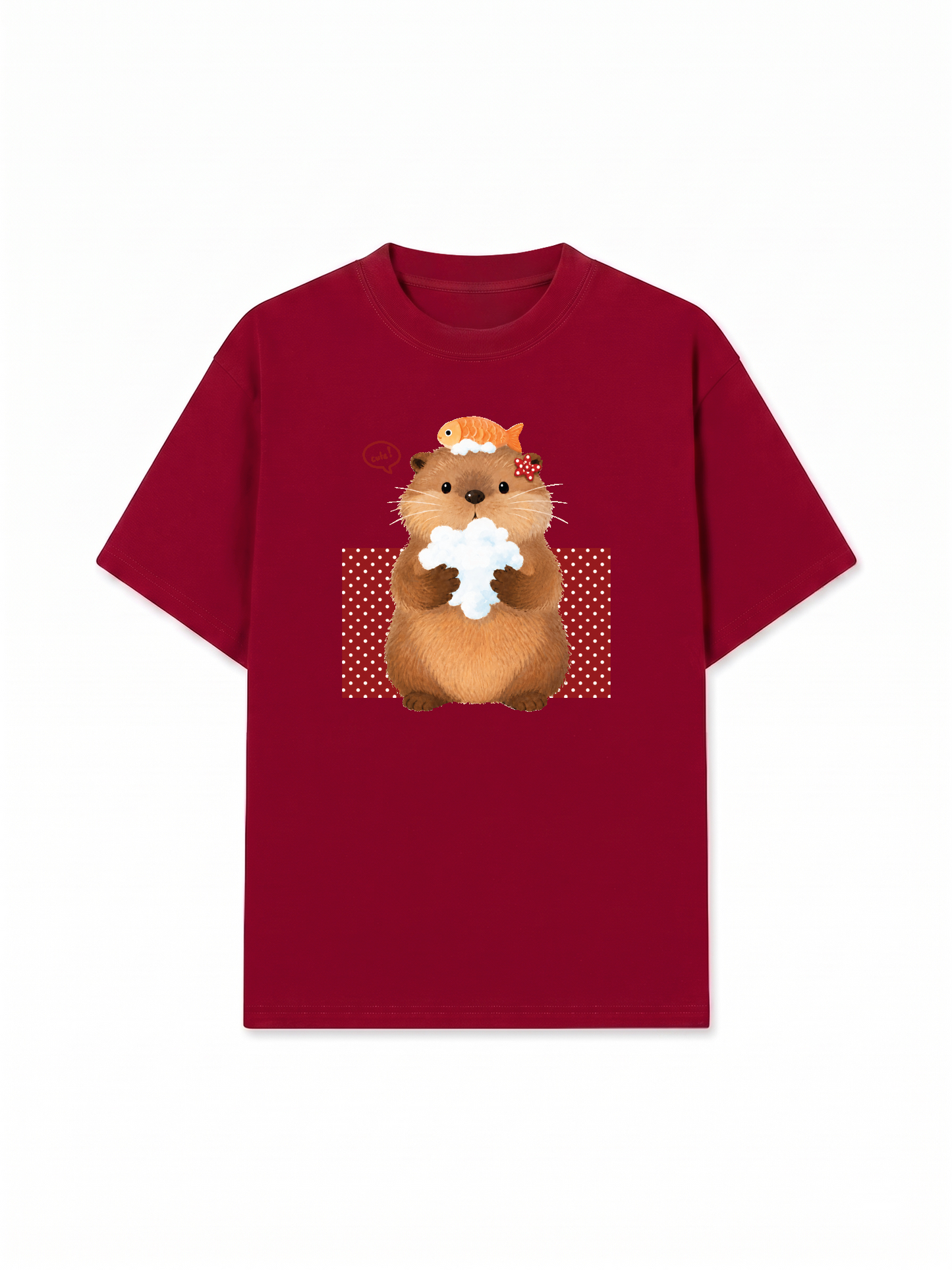 Áo Thun Relaxed Fit Animal Mood Bubble Beaver