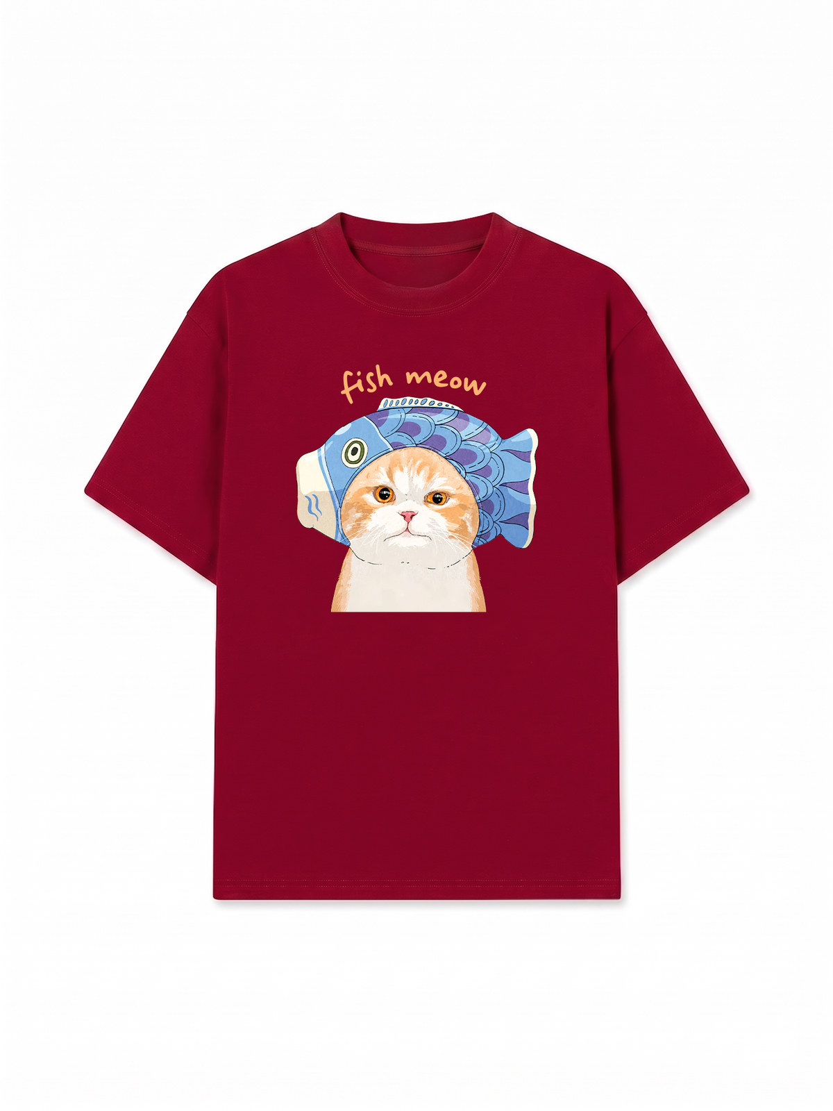 Áo Thun Relaxed Fit Fish Meow