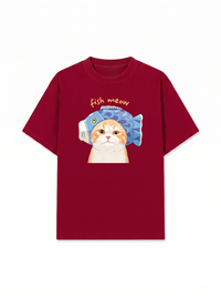 Áo Thun Relaxed Fit Fish Meow