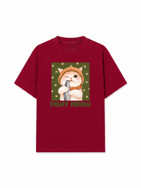 Áo Thun Relaxed Fit Green Fish Meow trước