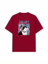 Áo Thun Relaxed Fit Pink Bubble Meow