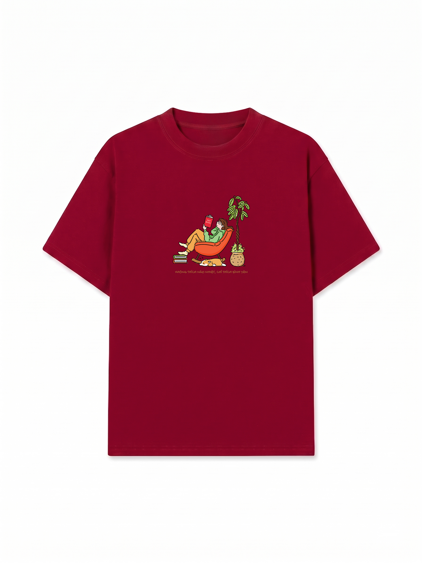Áo Thun Relaxed Fit Không Thích Náo Nhiệt, Chỉ Thích Bình Yên
