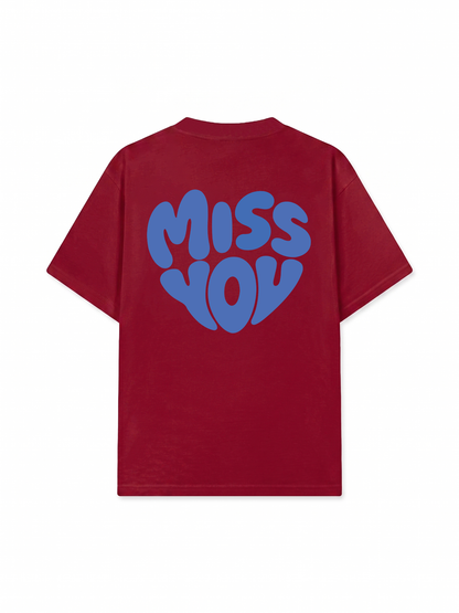 Áo Thun Relaxed Fit Miss You Typography