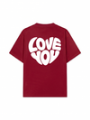 Áo Thun Relaxed Fit Love You Typography