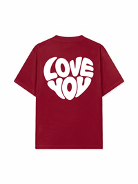 Áo Thun Relaxed Fit Love You Typography
