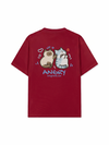 Áo Thun Relaxed Fit Angry Luv Cat Couple