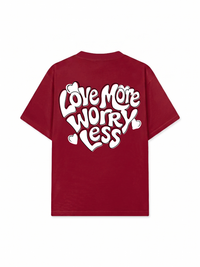Áo Thun Relaxed Fit Love More Worry Less