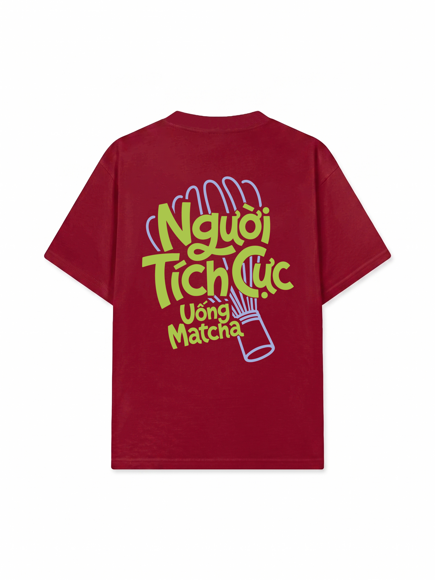 Áo Thun Relaxed Fit Người Tích Cực Uống Matcha