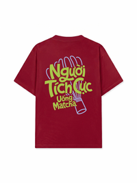Áo Thun Relaxed Fit Người Tích Cực Uống Matcha