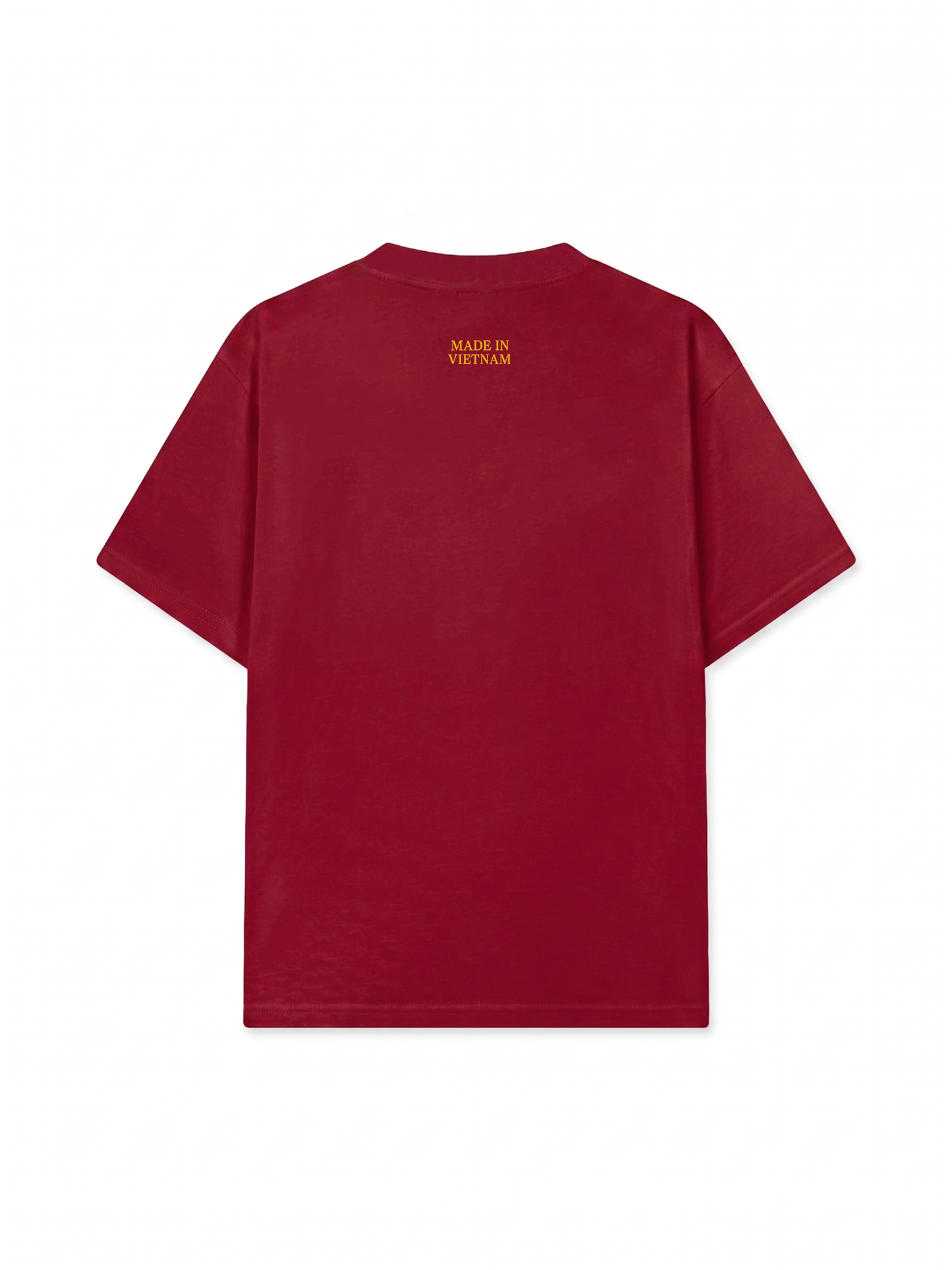 Áo Thun Relaxed Fit Tem Máu Đỏ Da Vàng