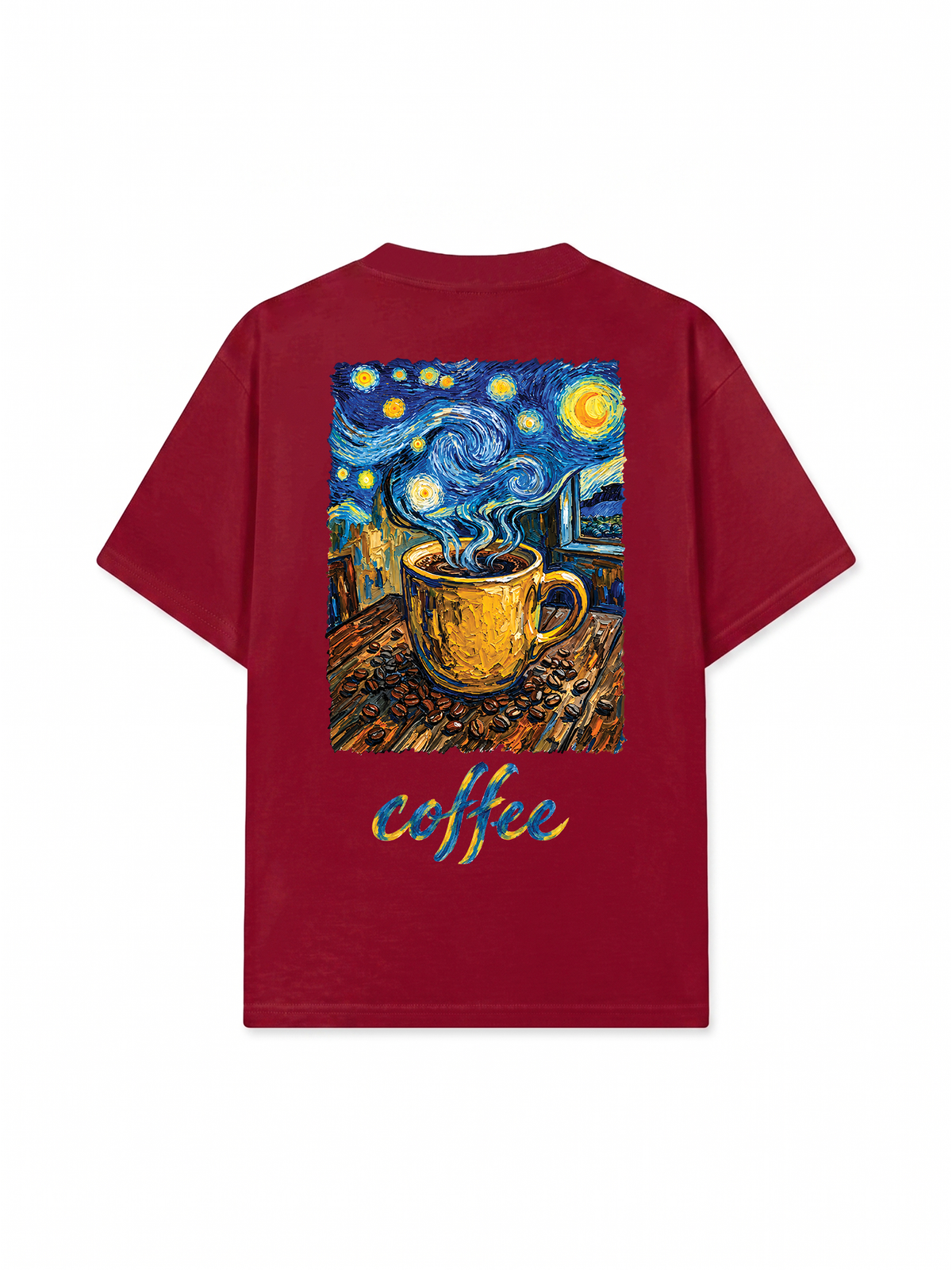 Áo Thun Relaxed Fit Coffee Vangogh