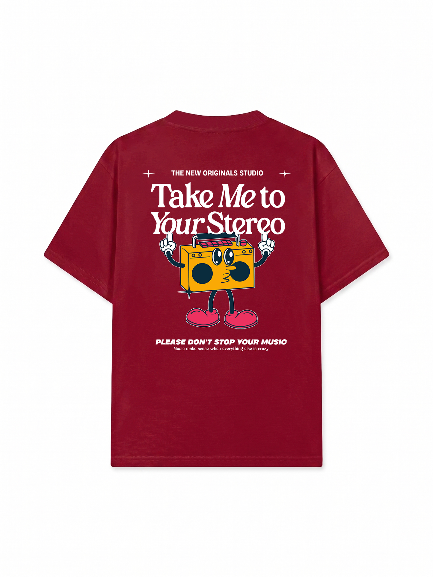Áo Thun Relaxed Fit Take Me To Your Stereo