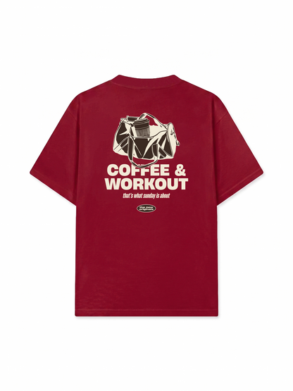 Áo Thun Relaxed Fit Coffee & Workout