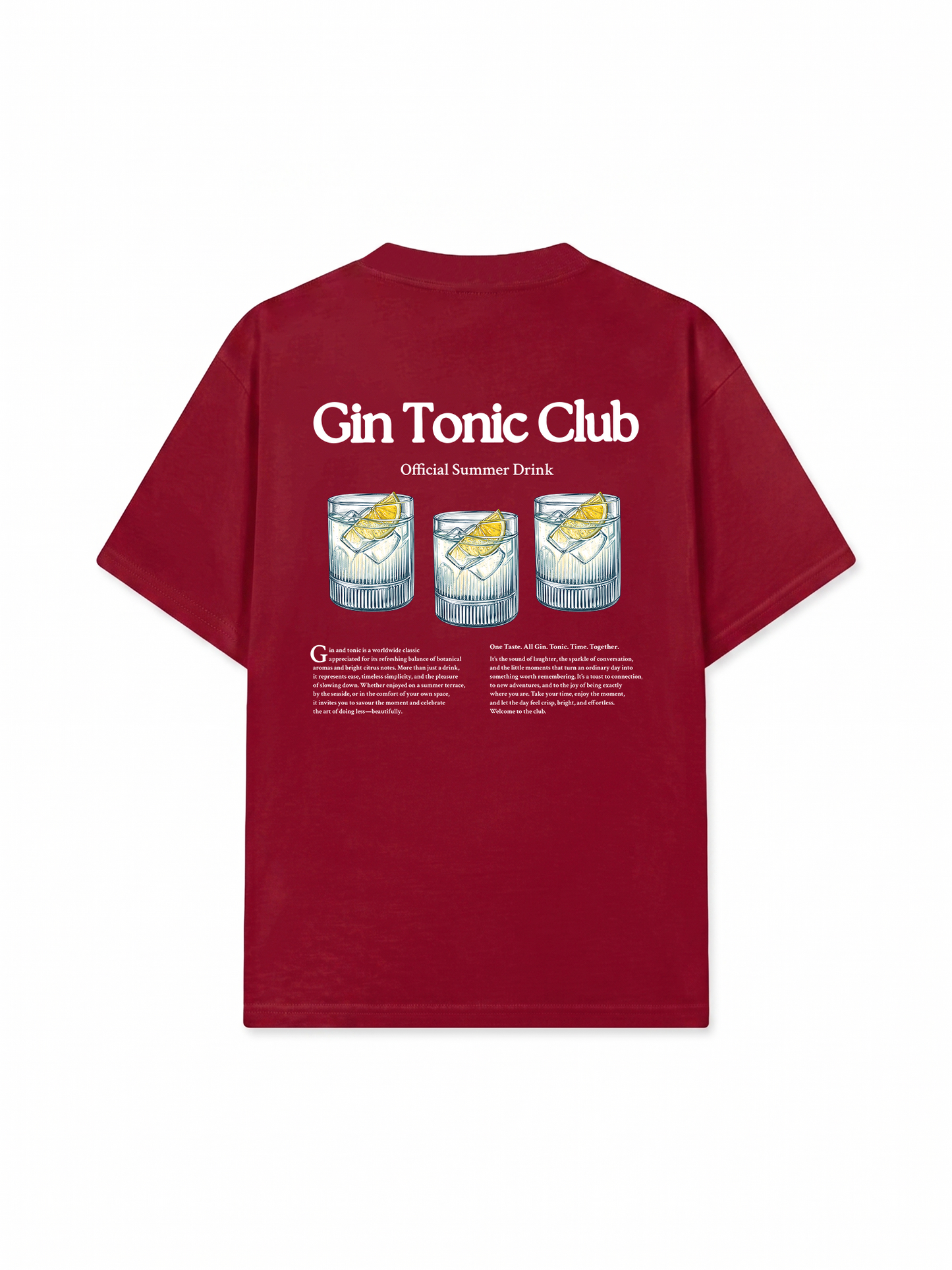 Áo Thun Relaxed Fit Gin Tonic Club