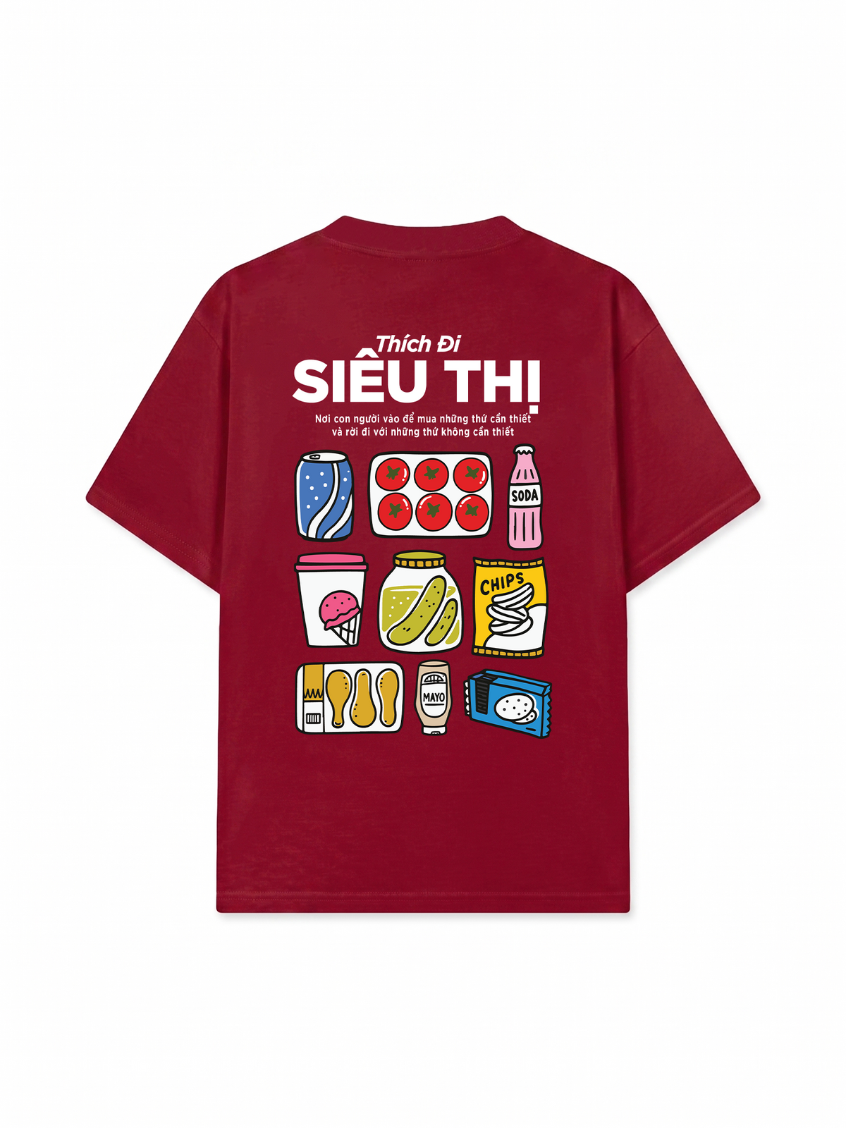 Áo Thun Relaxed Fit Thích Đi Siêu Thị