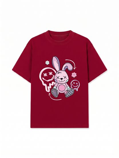 Áo Thun Relaxed Fit Rabbit Smile Face