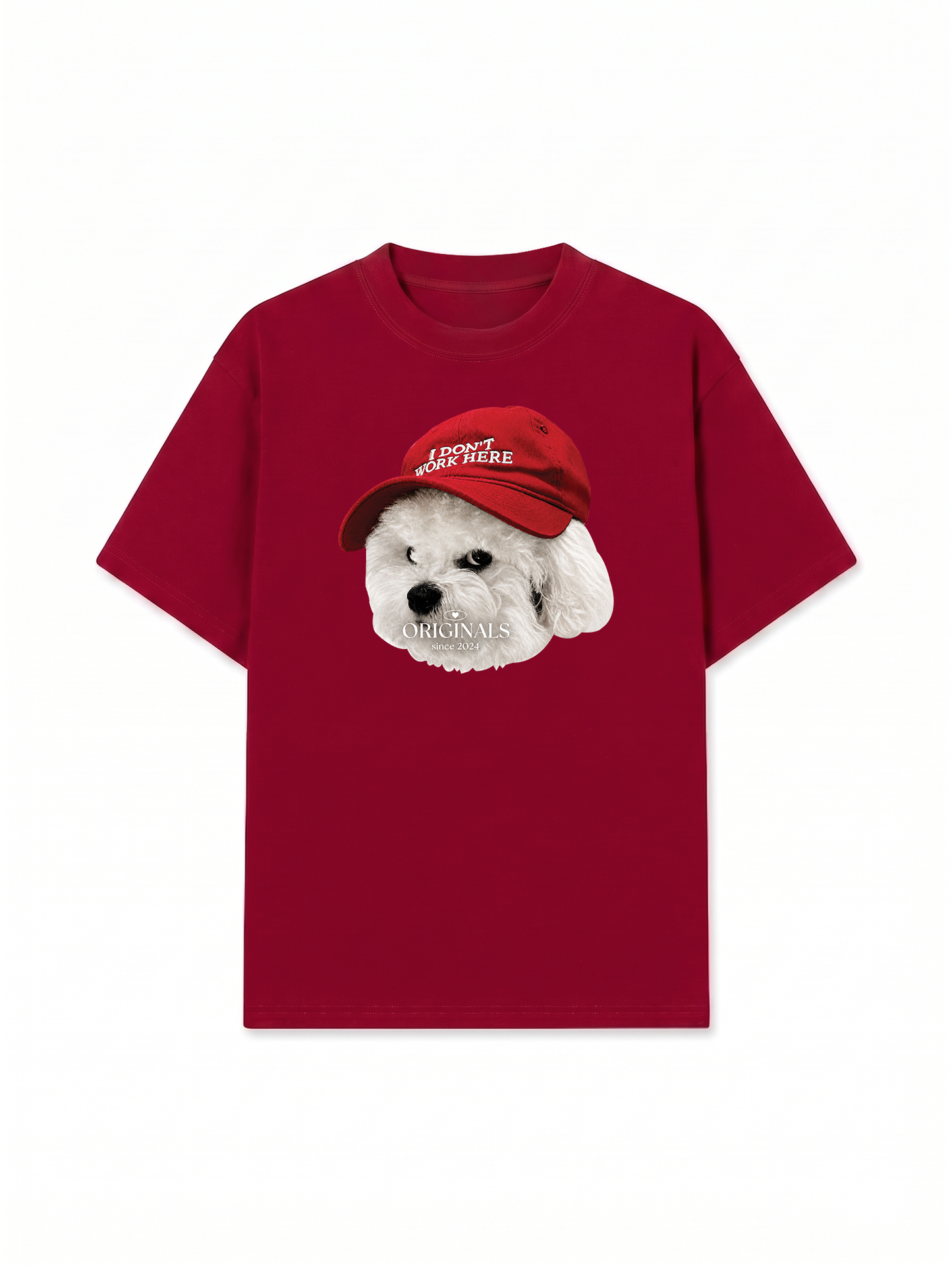 Áo Thun Relaxed Fit Puppy With Red Hat