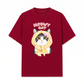 Áo Thun Relaxed Fit Meowy Cat Yellow Plaid